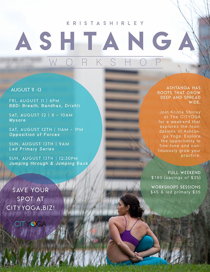 Ashtanga Yoga Workshop with Krista Shirley at City Yoga